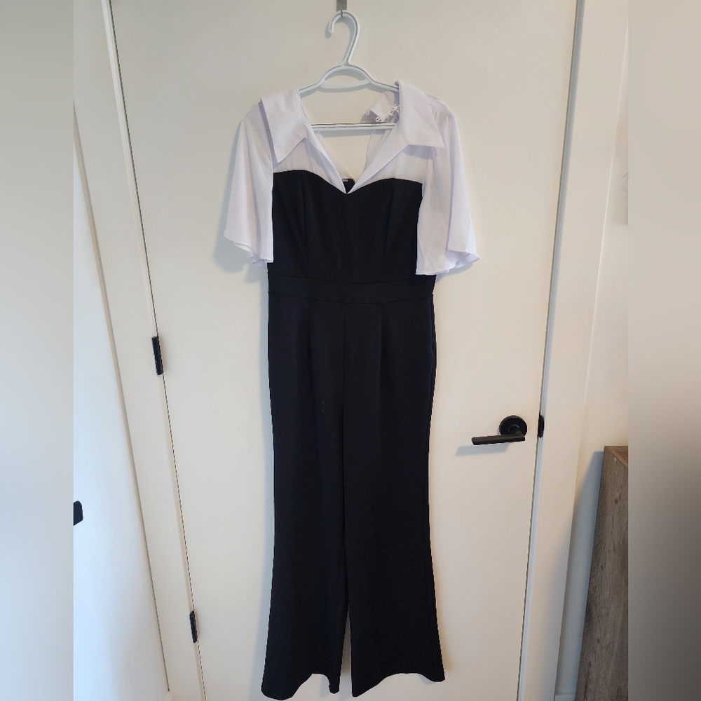 Romper - White and Black